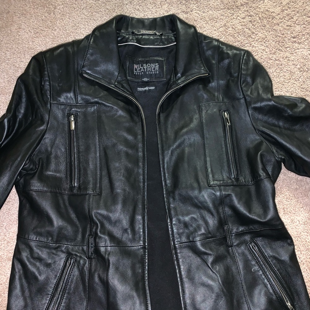 Men’s Leather Jacket in Black
